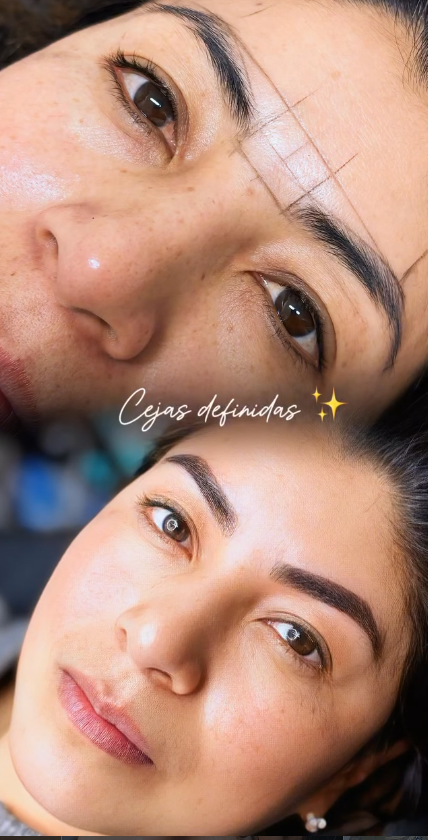 Diseño y laminado de cejas definidas - trabajo real de Dalitso Spa